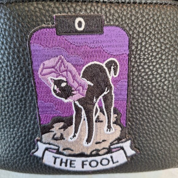 Mini Fashion Backpack Detachable Bat Angel Wing The Fool Tarot Card Cat Festival - Picture 2 of 13